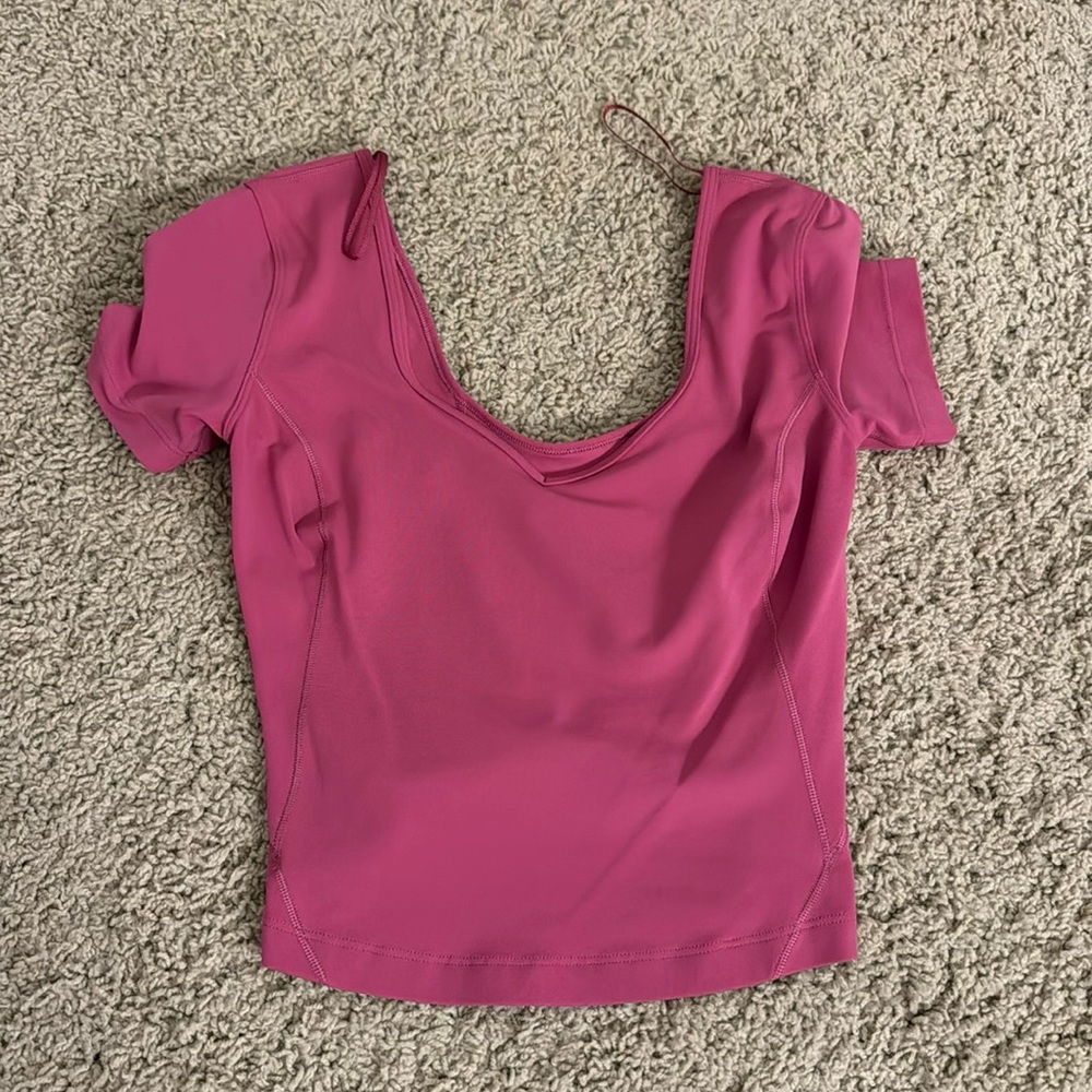 Pink Lulu RARE Align Shirt